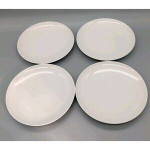 Franciscan Cloud Nine Lot of 4 Dessert Bread Plates White Whitestone Ware MCM 6”